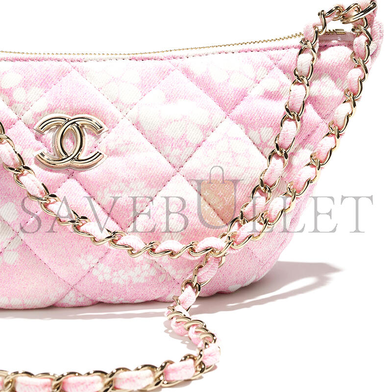 CHANEL LARGE HOBO BAG PRINTED DENIM AS5431 (29*15.5*7.5cm)